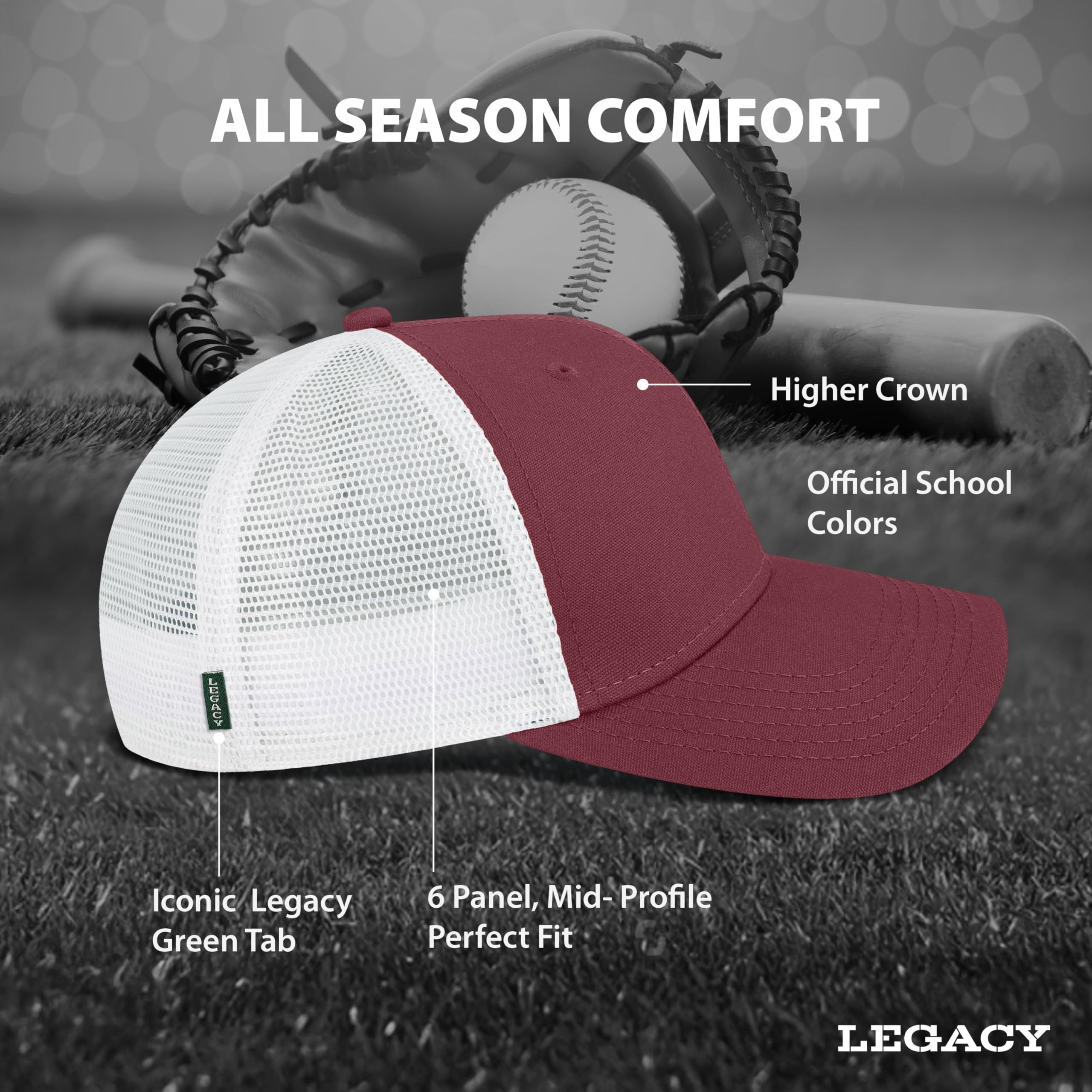 Legacy NCAA Unisex-Adult Mid-pro Snapback - Image 4