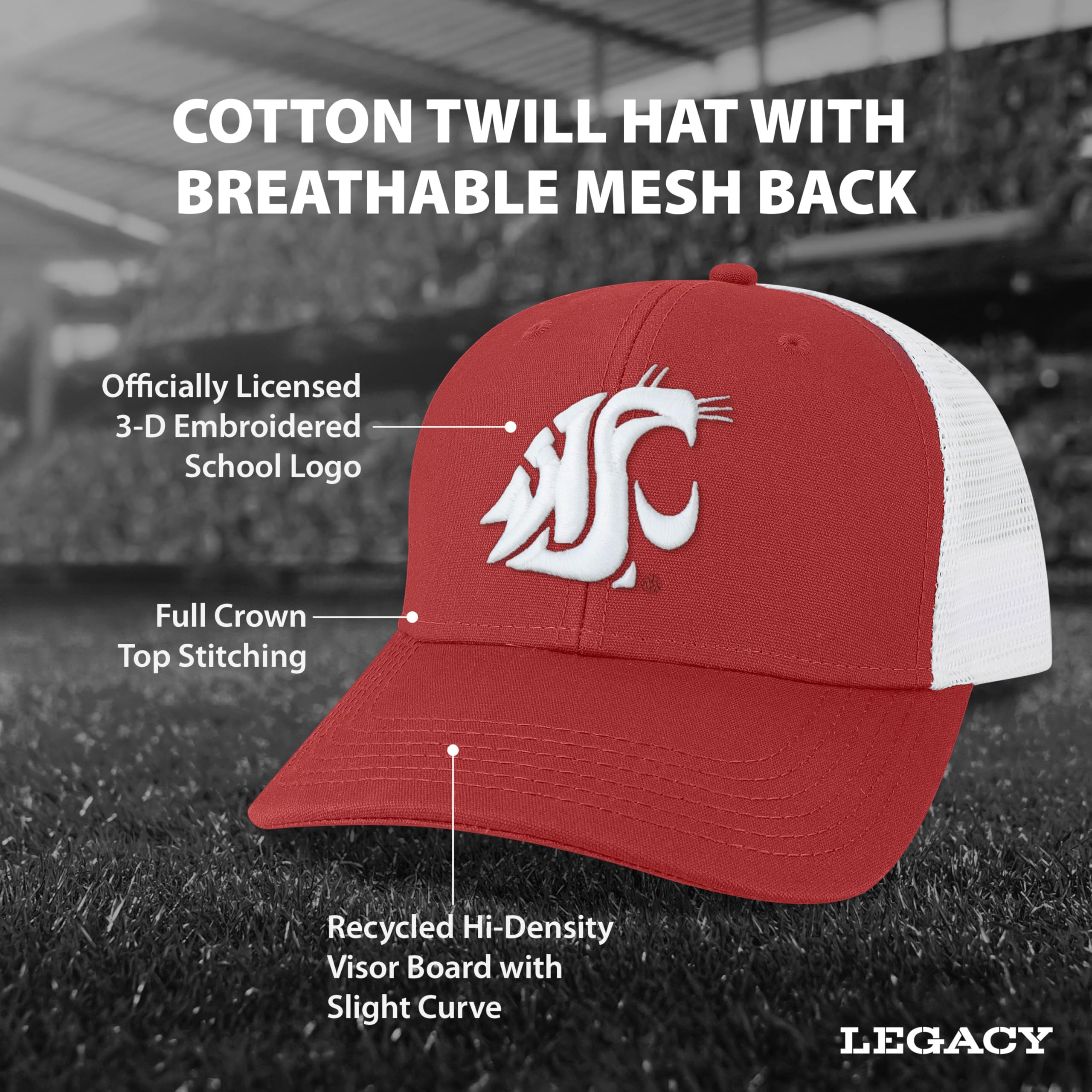 Legacy NCAA Unisex-Adult Mid-pro Snapback - Image 3