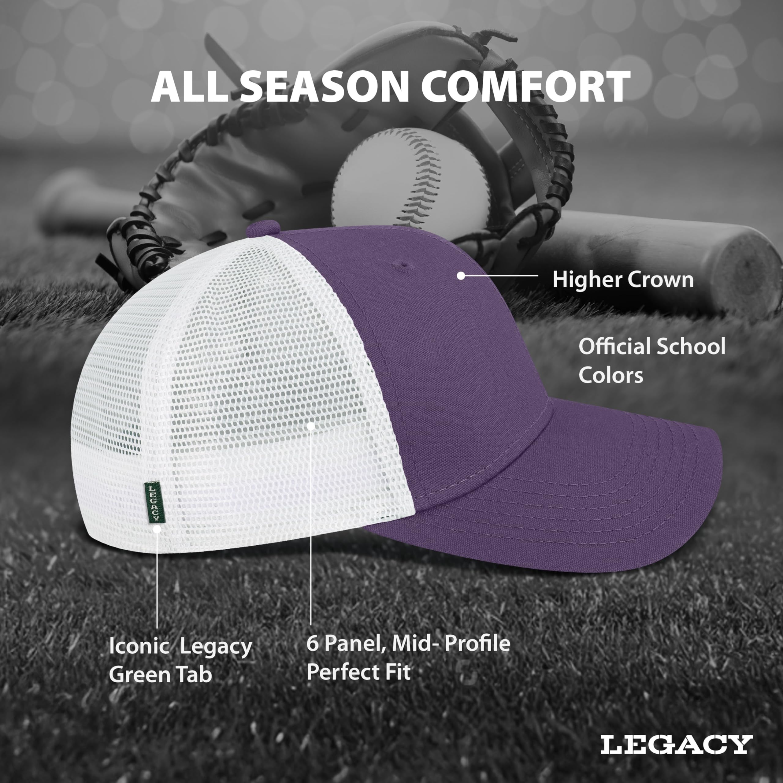 Legacy NCAA Unisex-Adult Mid-pro Snapback - Image 4