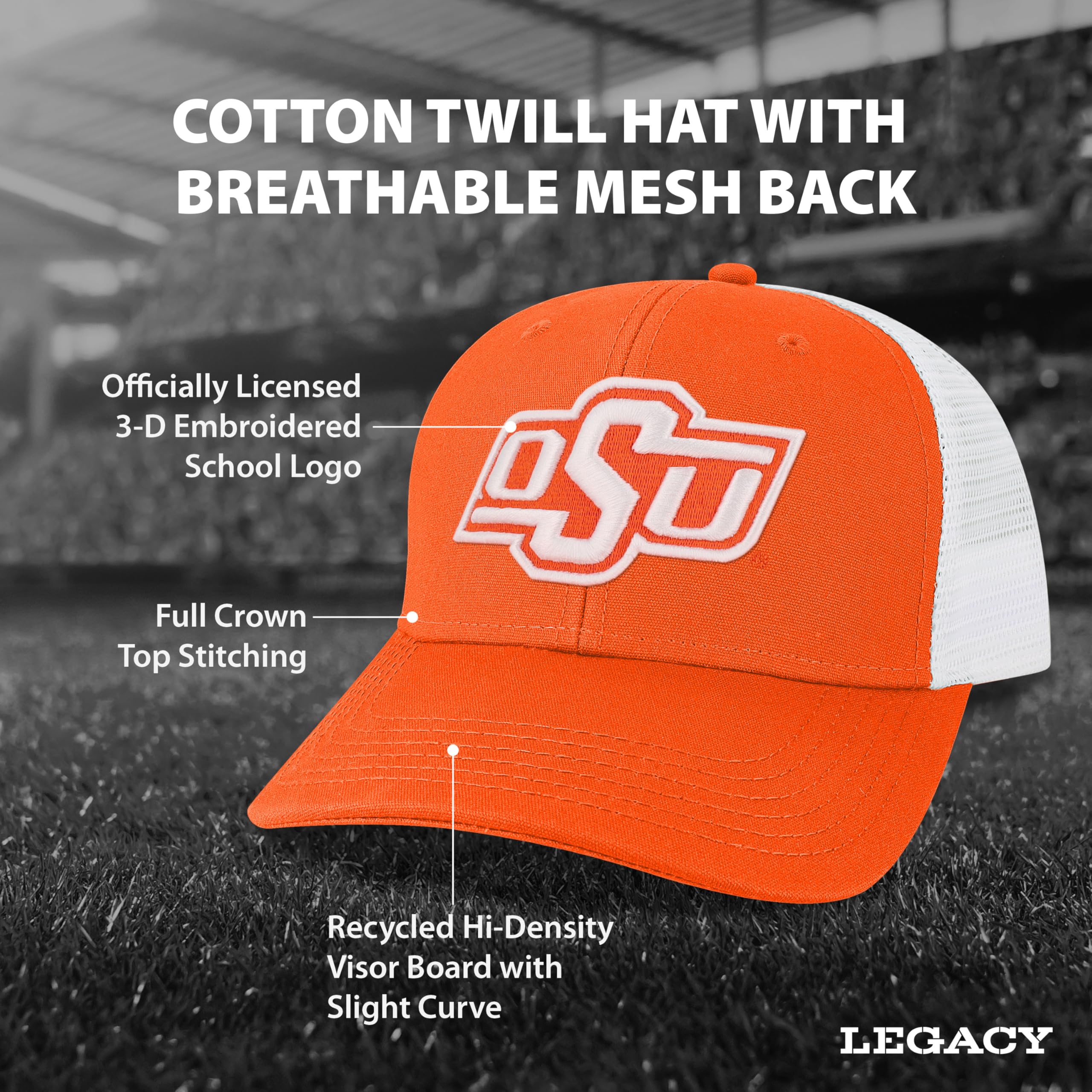 Legacy NCAA Unisex-Adult Mid-pro Snapback - Image 3