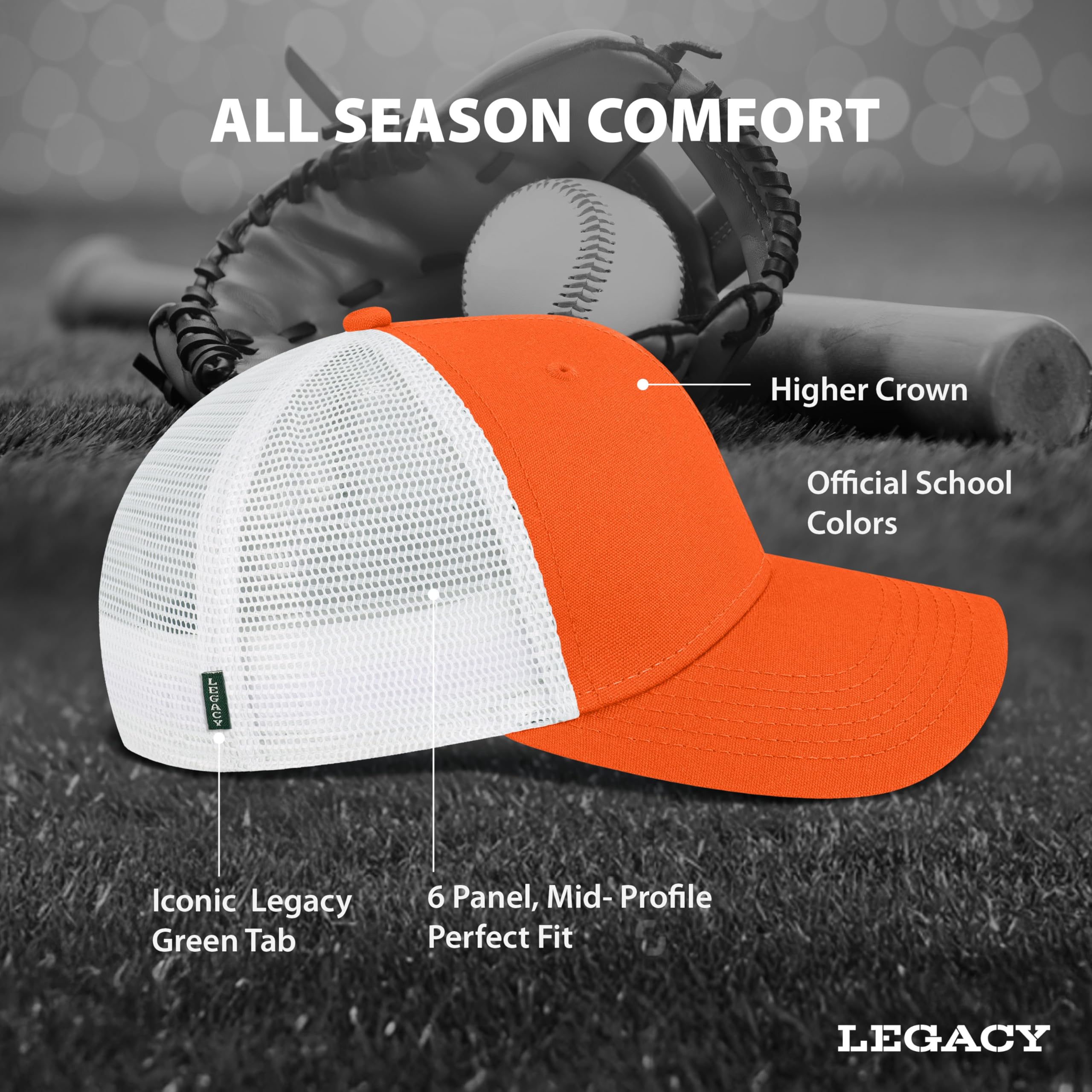 Legacy NCAA Unisex-Adult Mid-pro Snapback - Image 4